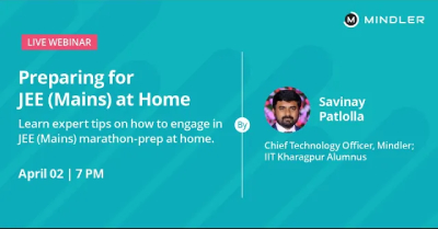 Webinar – How to prepare for JEE(Mains) at home during the quarantine?