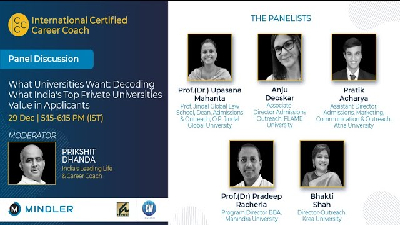 Panel Discussion Decoding What India’s Top Private Universities Value in Applicants