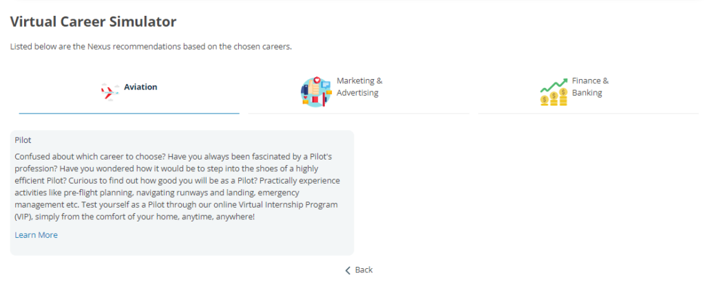Virtual Career Simulations